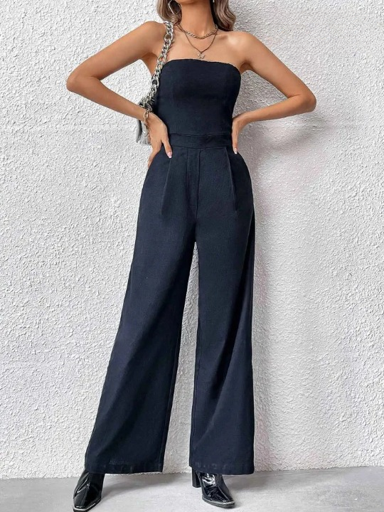 Paula - Combinaison Femme Chic Sans Bretelles - Élégante et Pratique - Femme-3