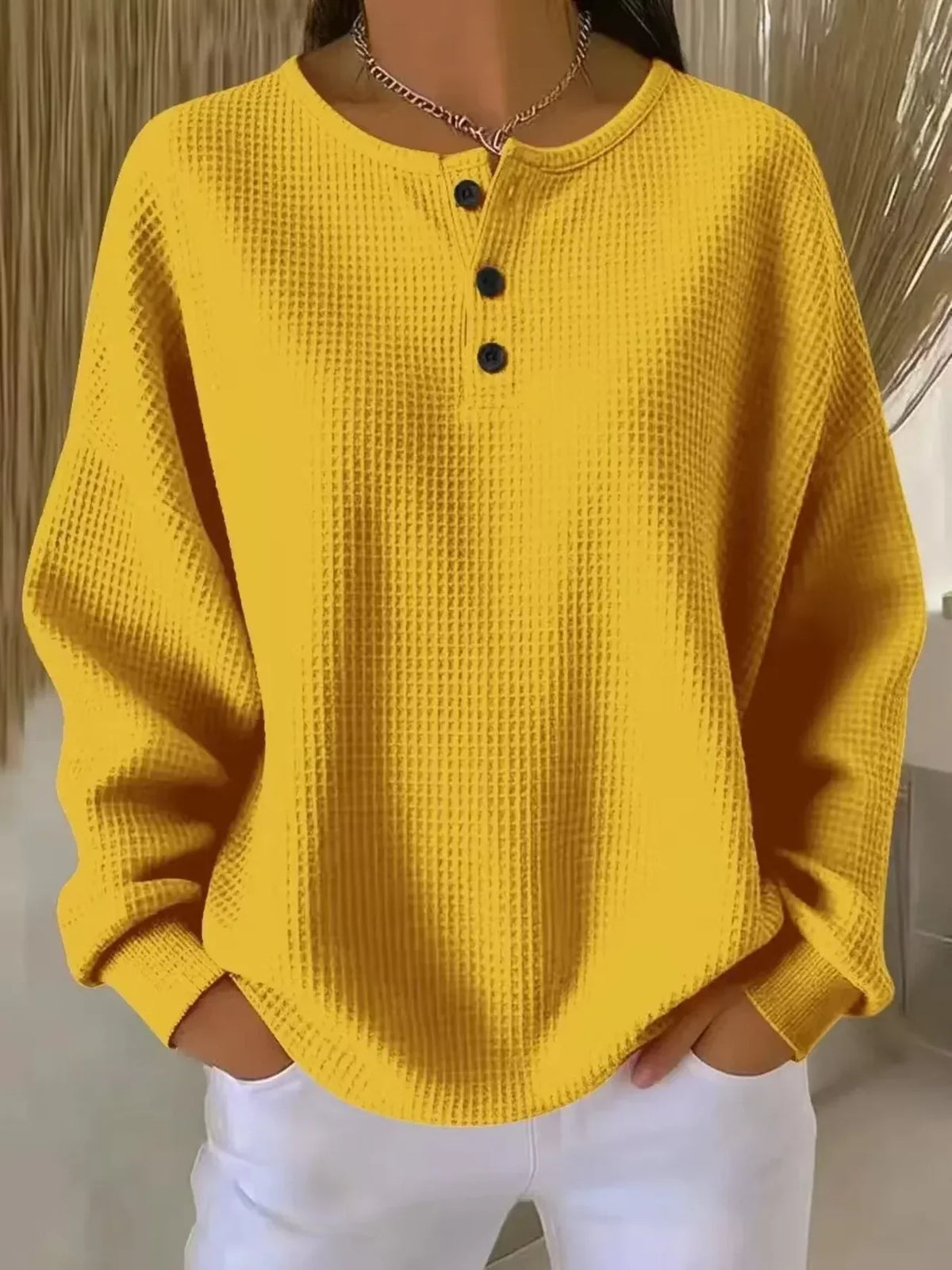 Chloé - Haut Élégant Oversize Col Boutonné