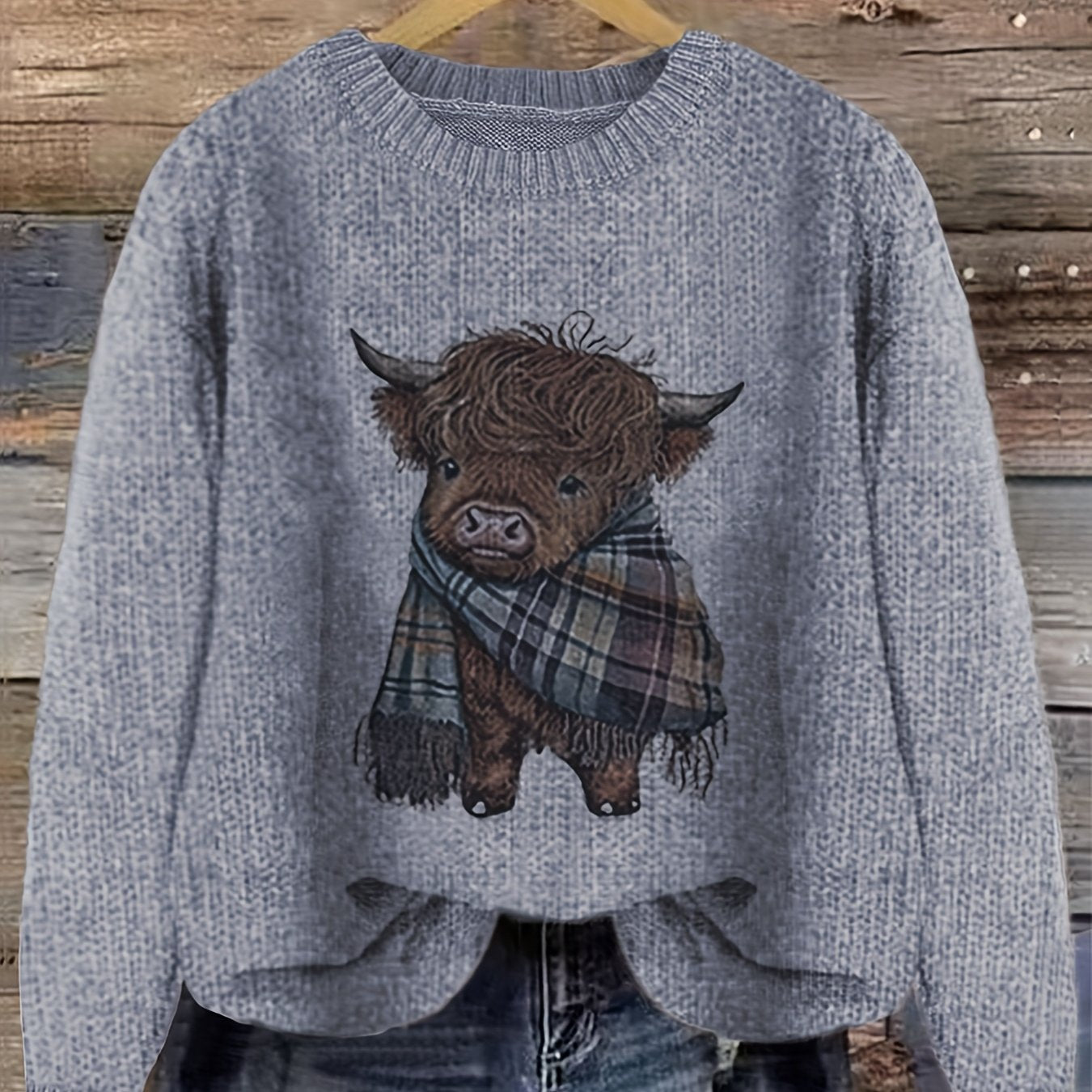 Aurélie - Pull Chic Imprimé Vache