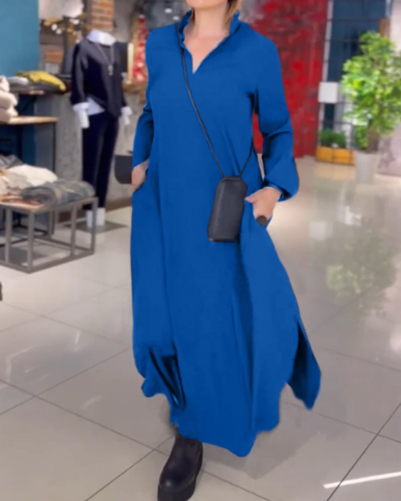 Robe Longue Femme Noire Élégante - Helen
