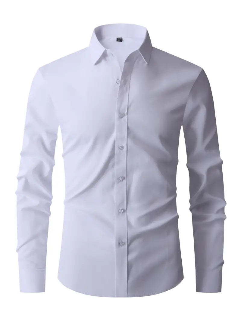 Arnaud - Chemise Manches Longues Slim Fit Chic Élégante Homme