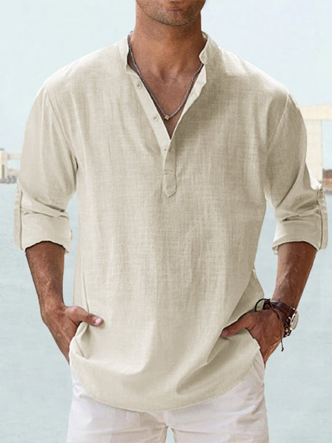 Sébastien - Chemise Lin D'Été Fluide Homme