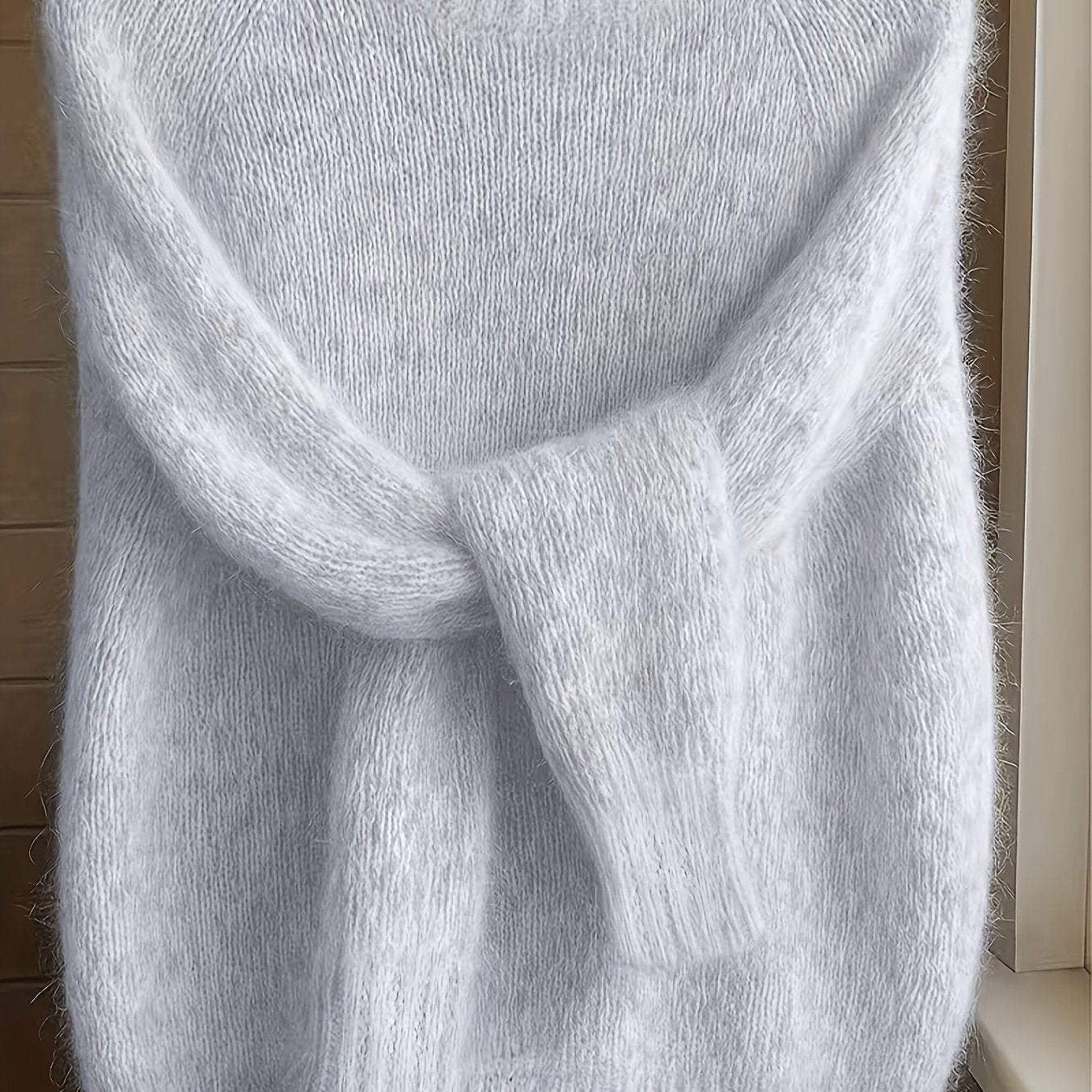 Nathalie - Pull Féminin Mohair Col Rond