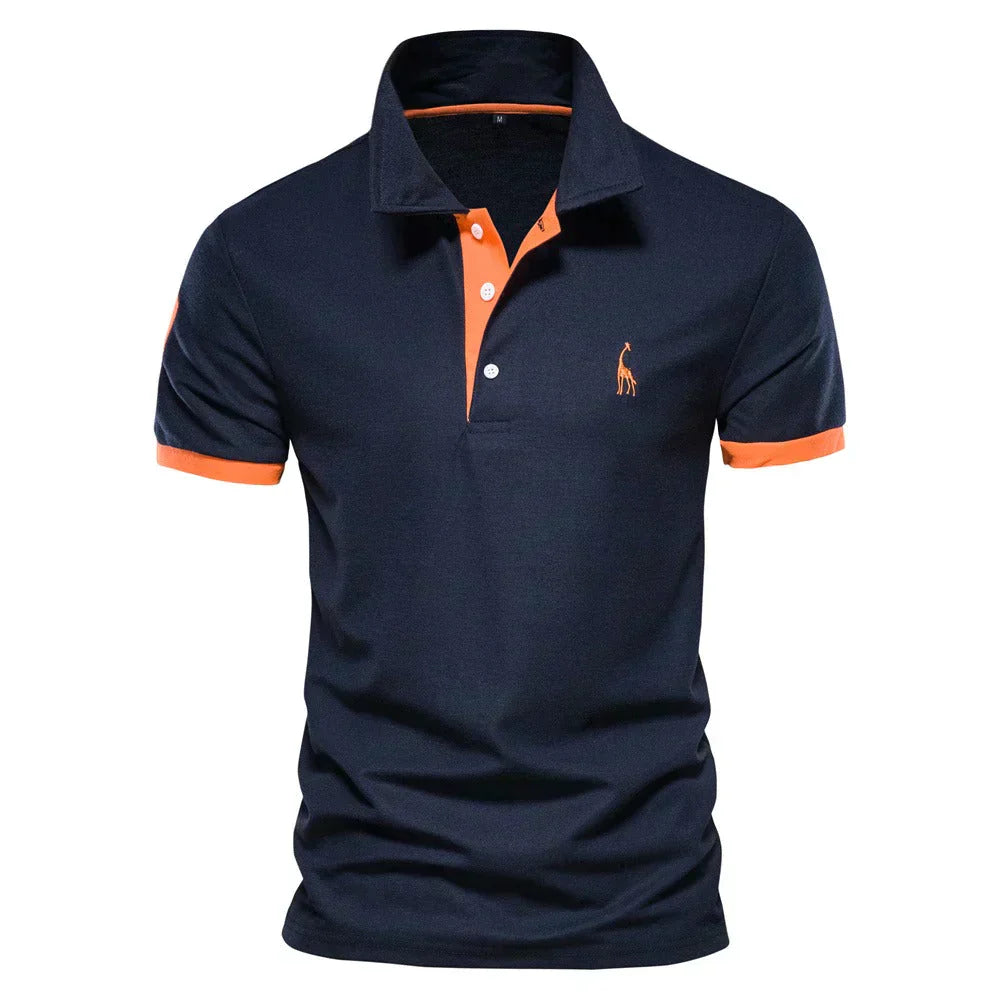 Christophe - Polo Brodé Manches Courtes Sport Homme