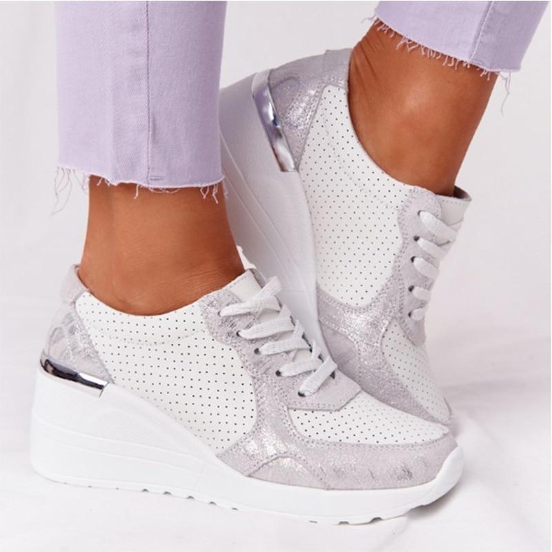 Anna - Femme Baskets Marche Confort