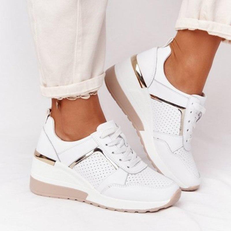 Anna - Femme Baskets Marche Confort