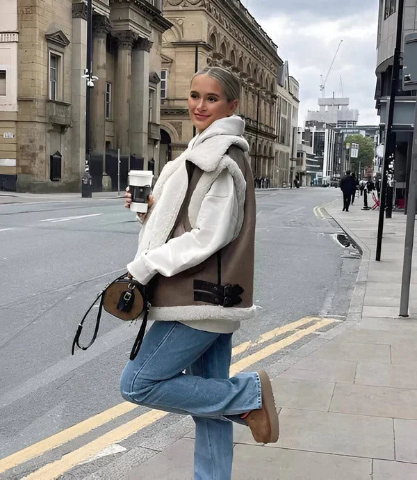 Daphné – Gilet D’Automne Élégant Pour Femme Avec Une Coupe Féminine