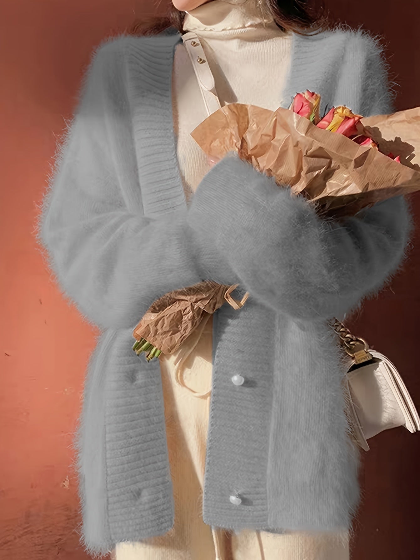 Chloé - Cardigan Élégant Boutonné Col V