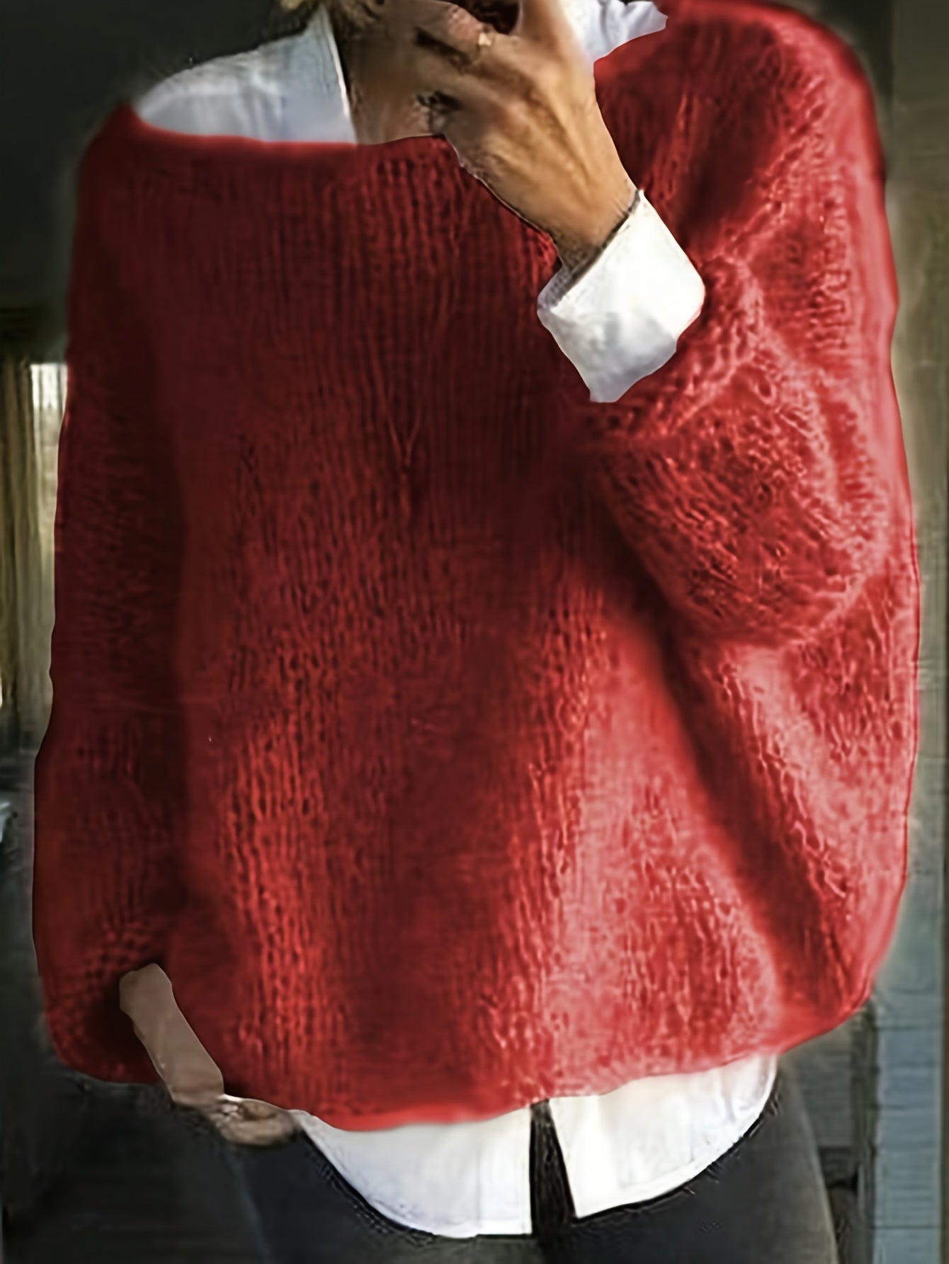 Sandrine - Pull Élégant Oversize Maille