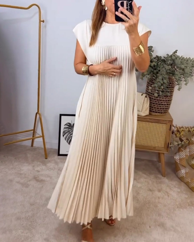 Saskia - Sublime Robe Longue Plissée