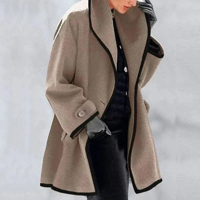 Marie - Manteau Élégant Oversize en Laine