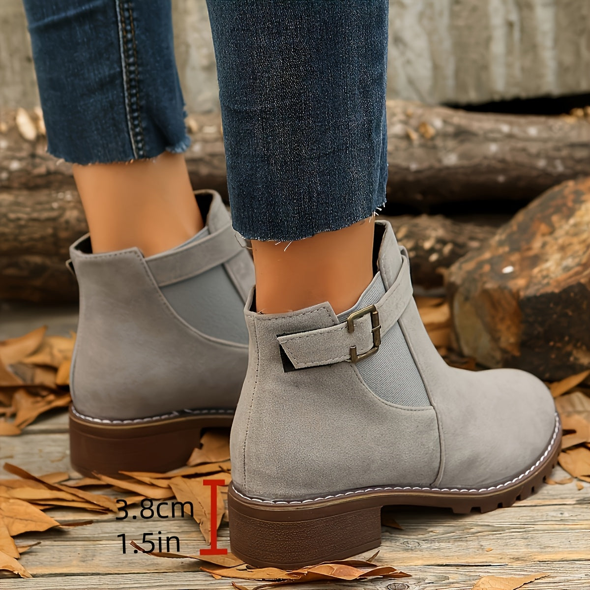 Véronique - Bottines Chelsea Élégantes en Daim