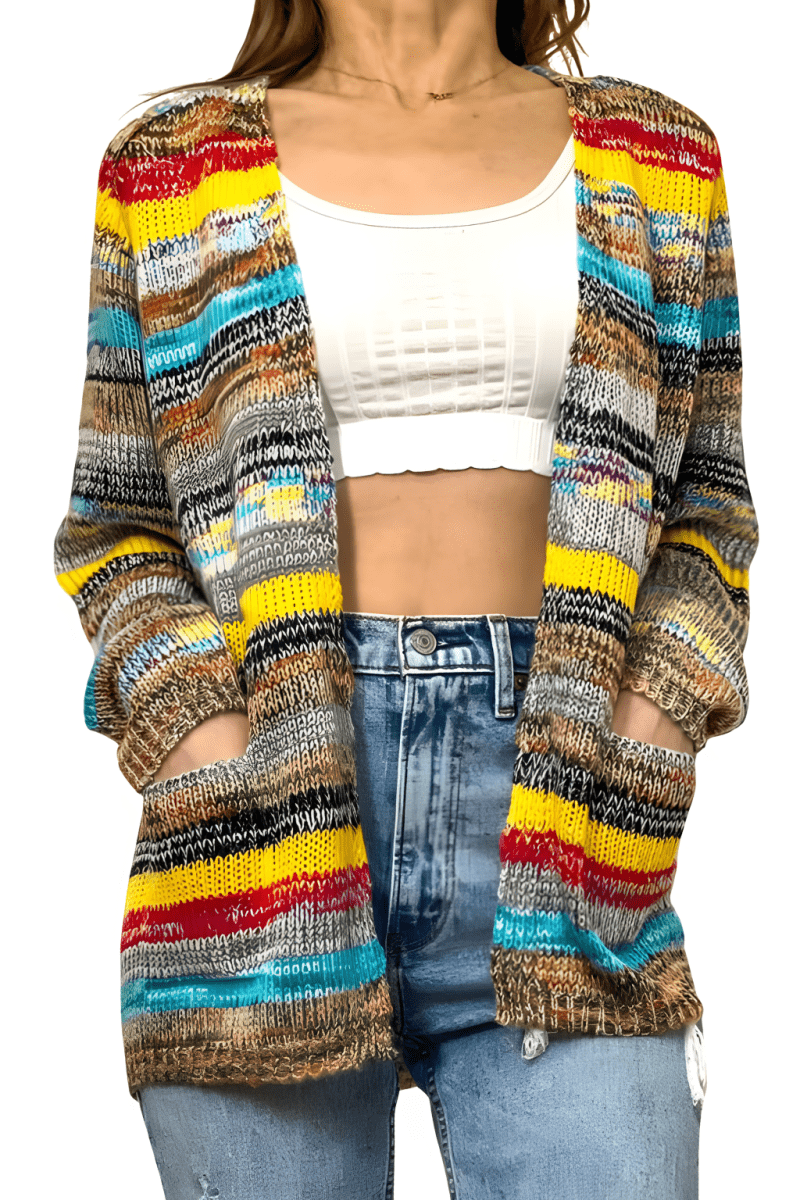 Madeleine - Cardigan Stylée Décontractée Femme