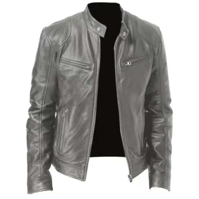Thomas - Veste Classique Cuir Zippée