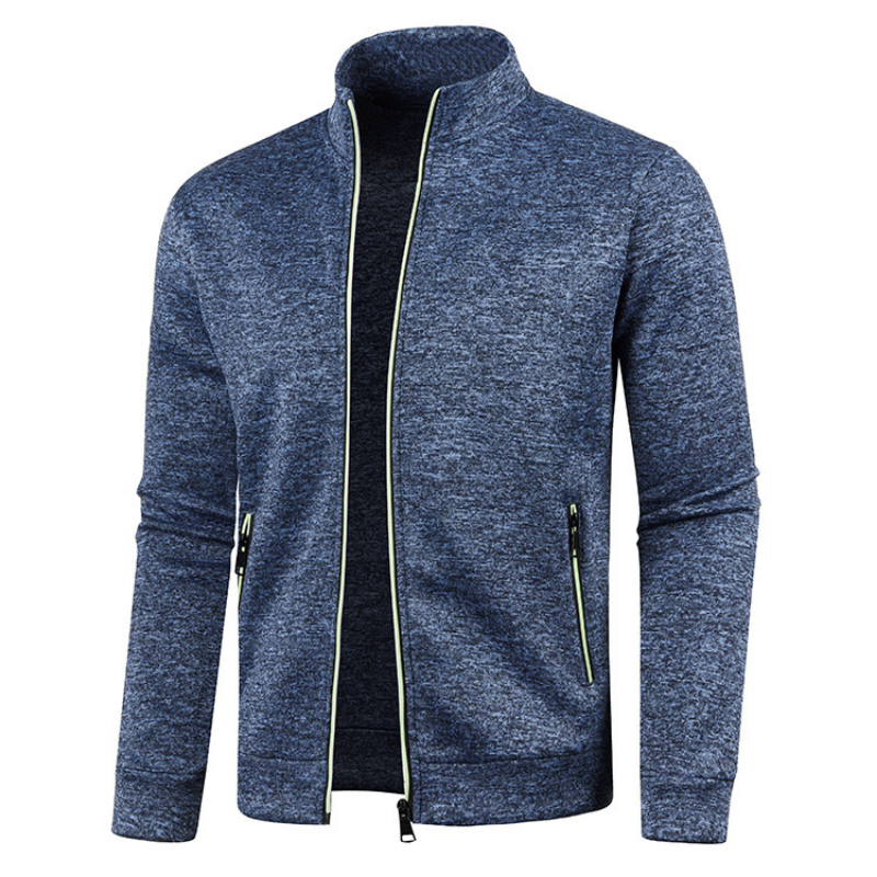 Michel - Veste Moderne Zippée Col Montant