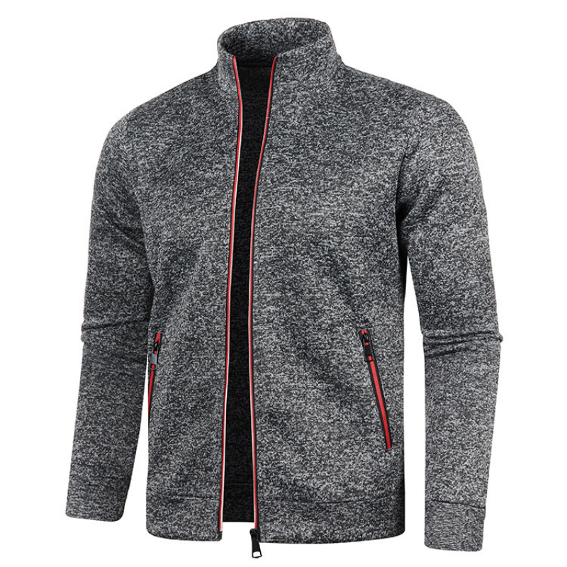 Michel - Veste Moderne Zippée Col Montant