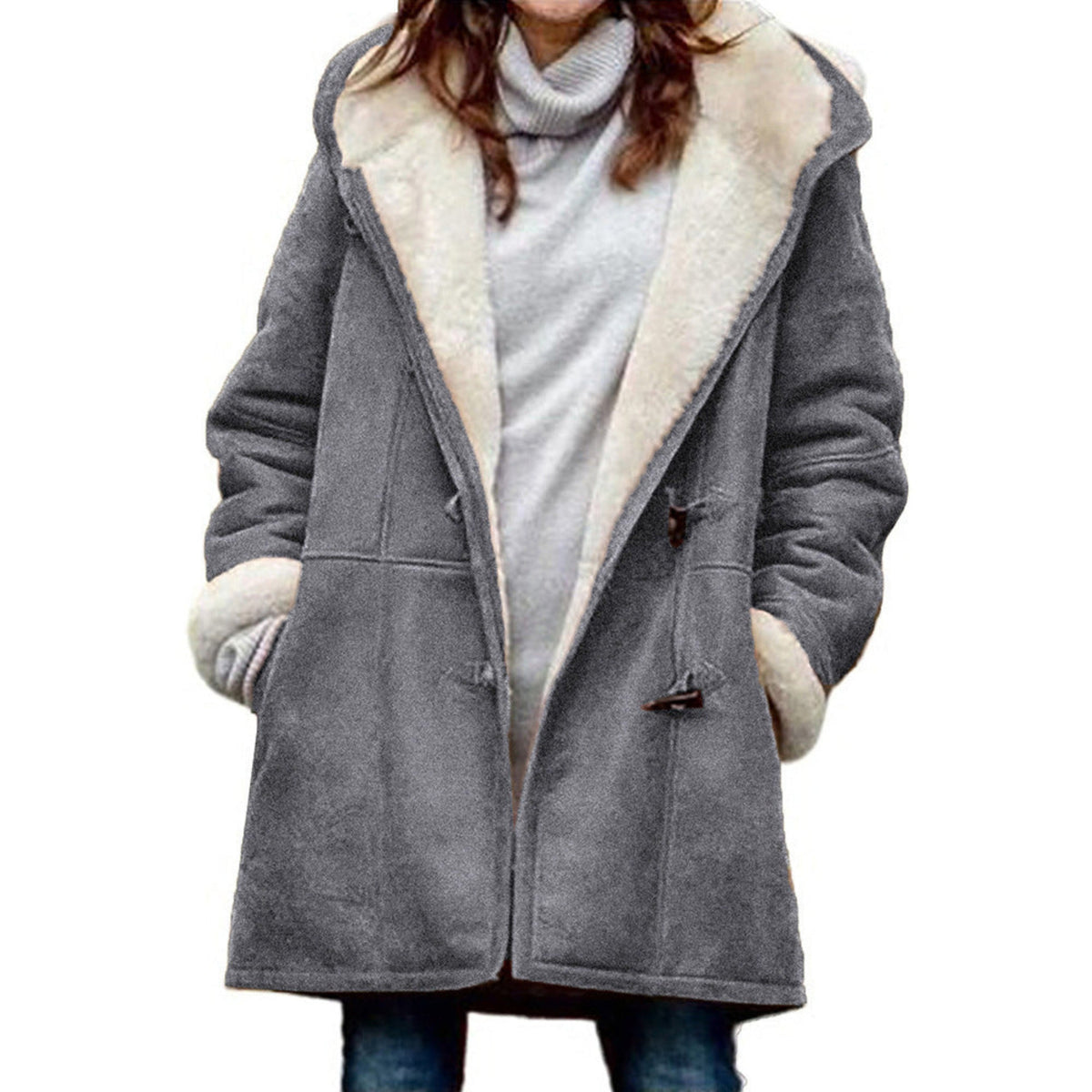 Isabelle - Manteau Chic Daim Doublé