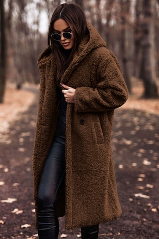 Chloé - Manteau Élégant Teddy à Capuche