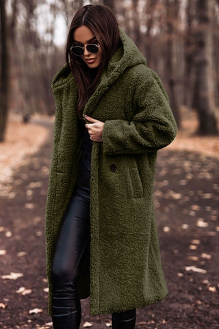 Chloé - Manteau Élégant Teddy à Capuche