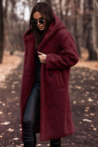 Chloé - Manteau Élégant Teddy à Capuche
