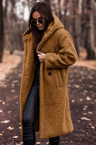 Chloé - Manteau Élégant Teddy à Capuche