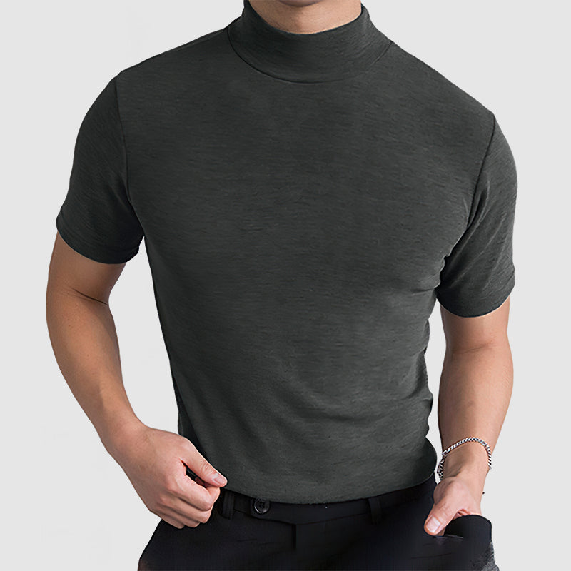 Carlos - T-Shirt Col Roulé Casual Homme