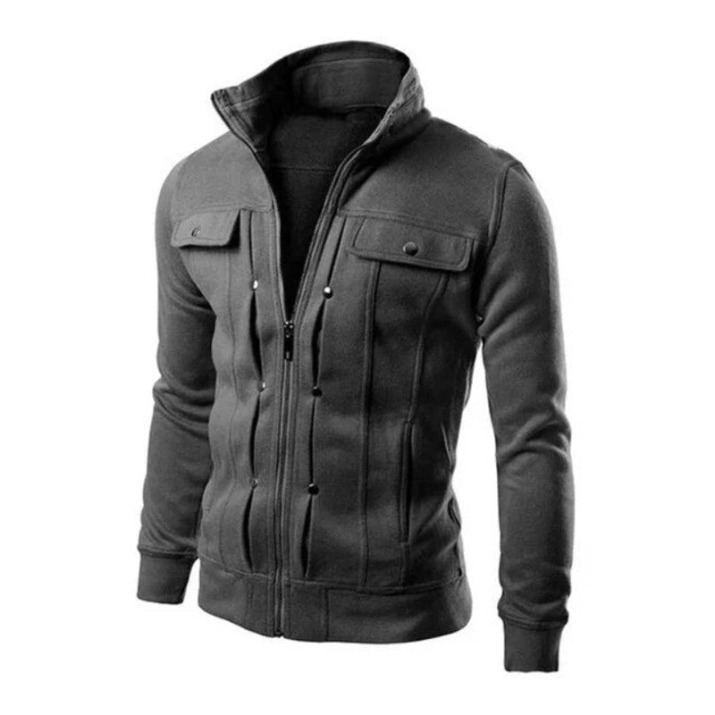 Sébastien - Veste Chic Zippée Col Montant