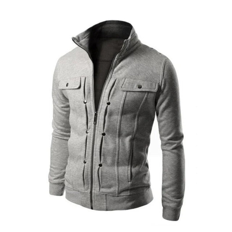 Sébastien - Veste Chic Zippée Col Montant