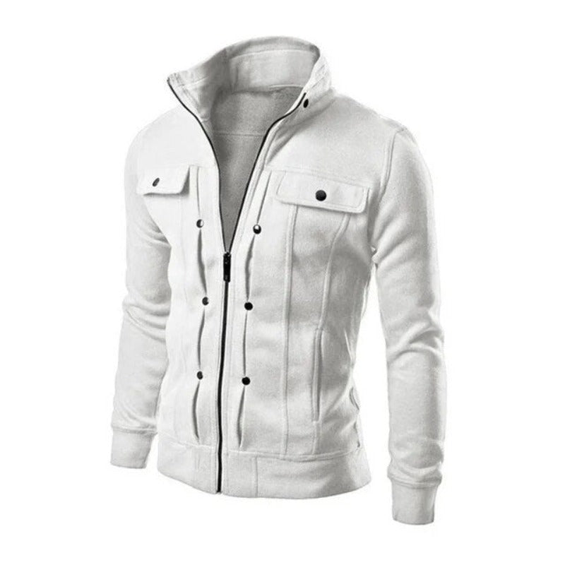 Sébastien - Veste Chic Zippée Col Montant