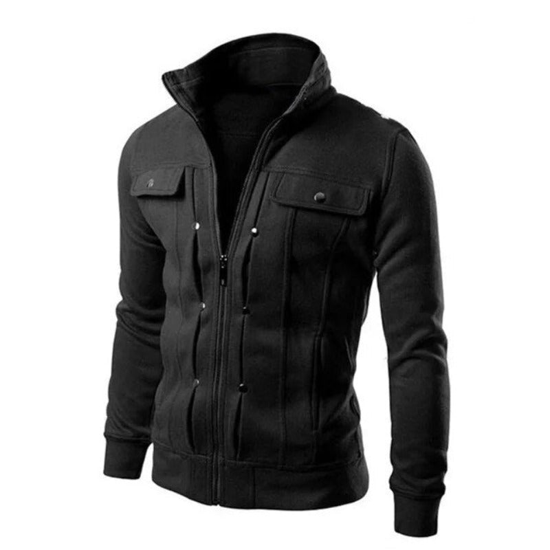 Sébastien - Veste Chic Zippée Col Montant