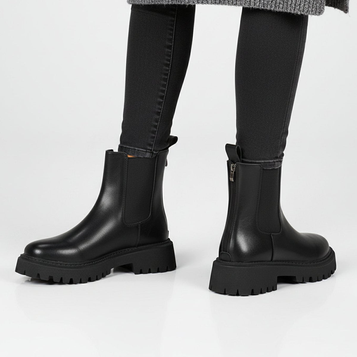 Marguerite - Bottines Élégantes Chelsea Semelle Épaisse