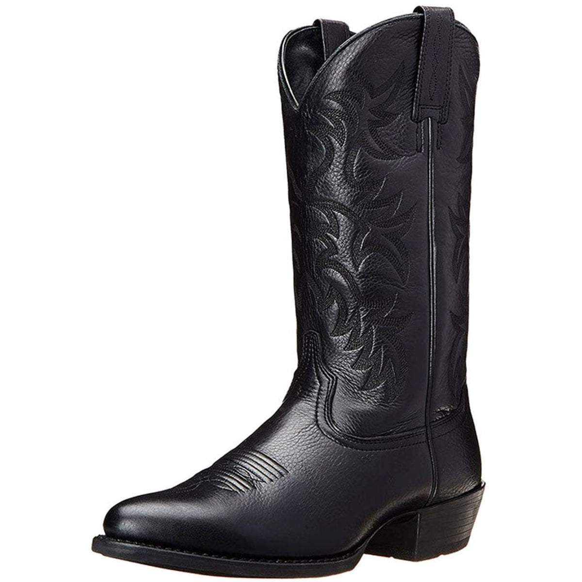 Émilie - Bottes Cowboy Élégantes Brodées Talon Carré