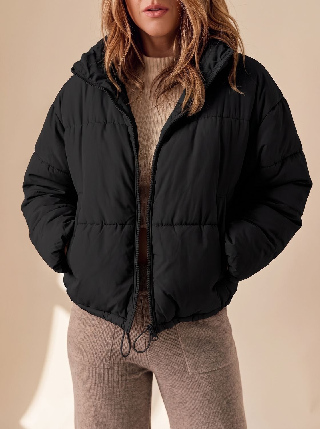 Camille - Doudoune Élégante Oversize Courte