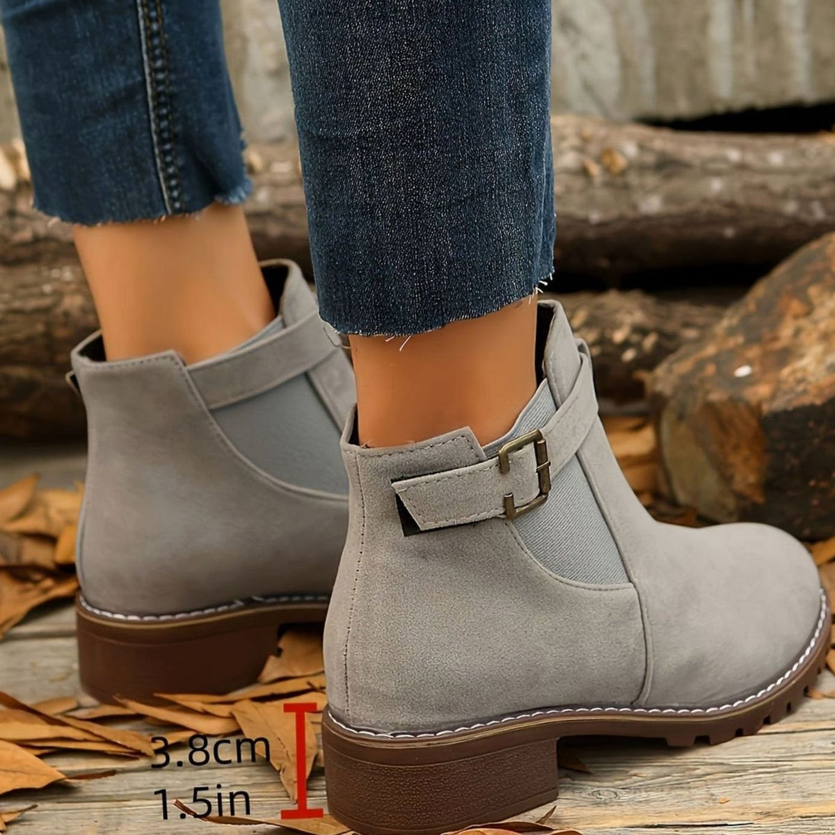 Manon - Bottines Élégantes Chelsea Daim