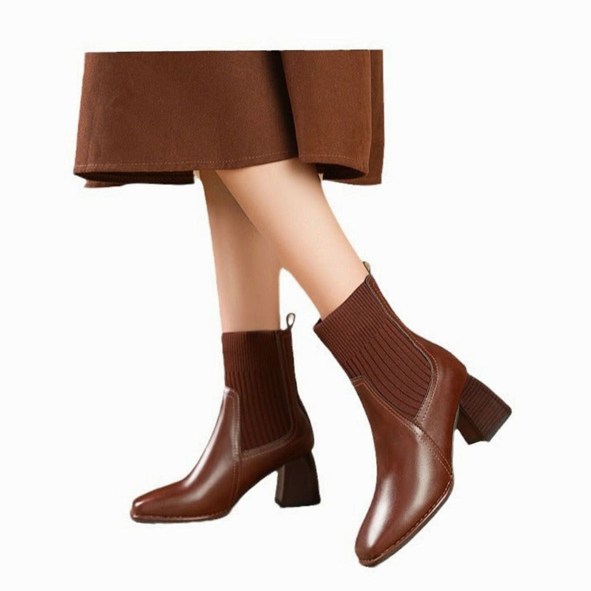 Priya - Bottines Élégantes Chelsea Maille