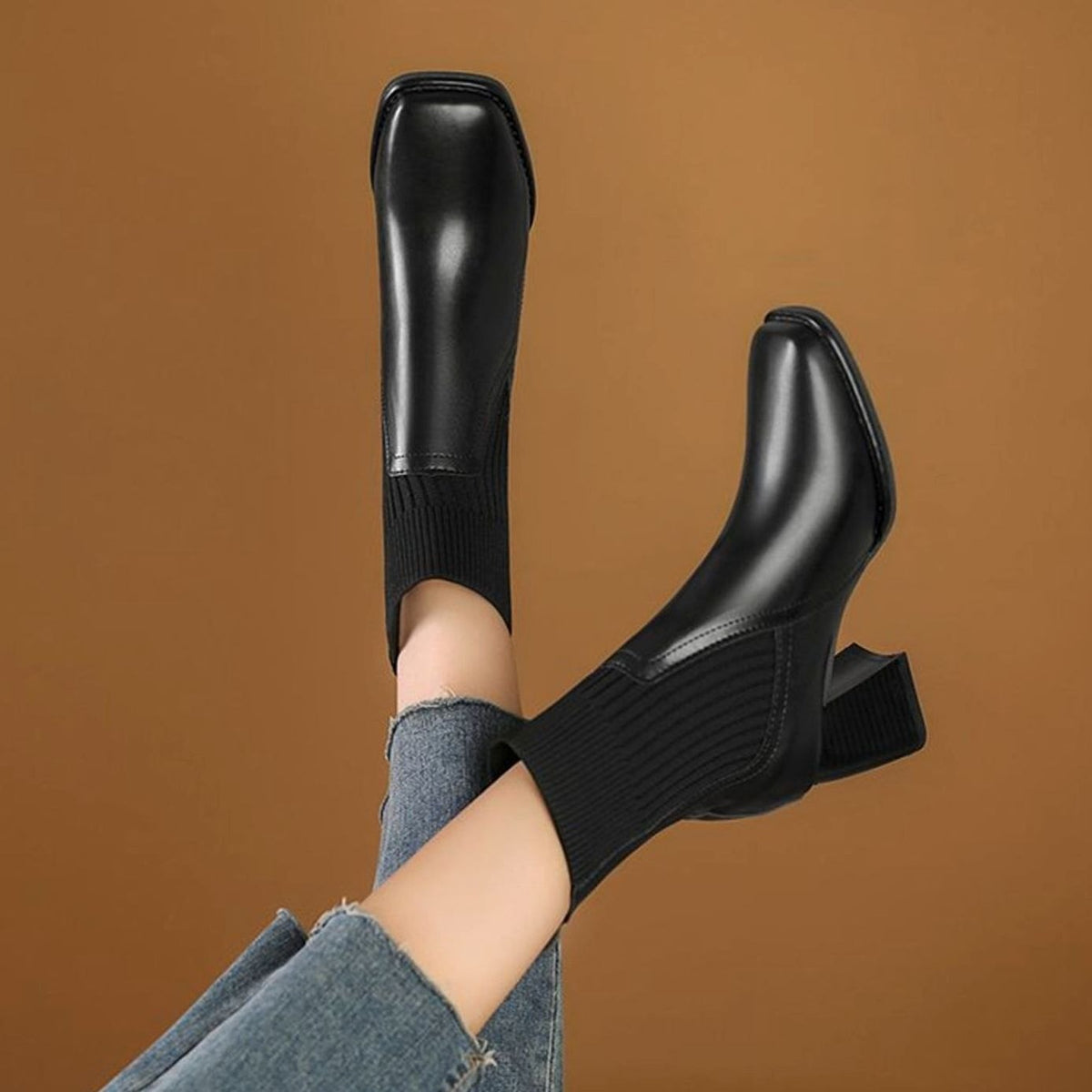 Priya - Bottines Élégantes Chelsea Maille