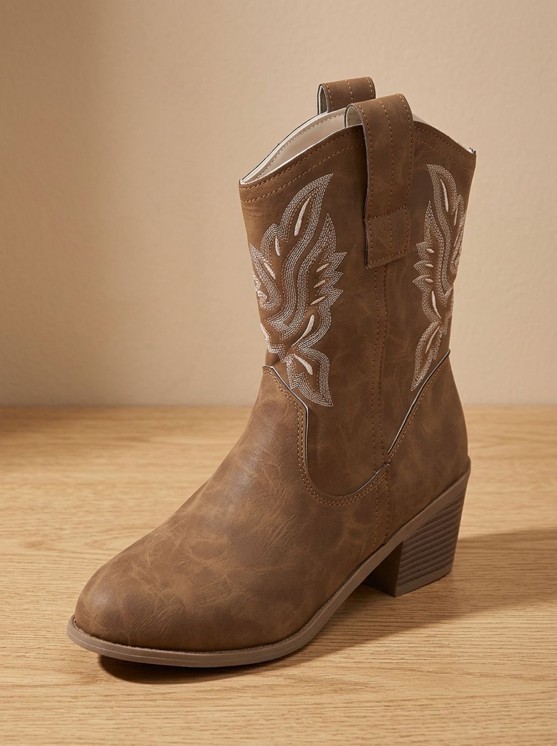 Amélie - Bottes Cowboy Chic Brodées Talon