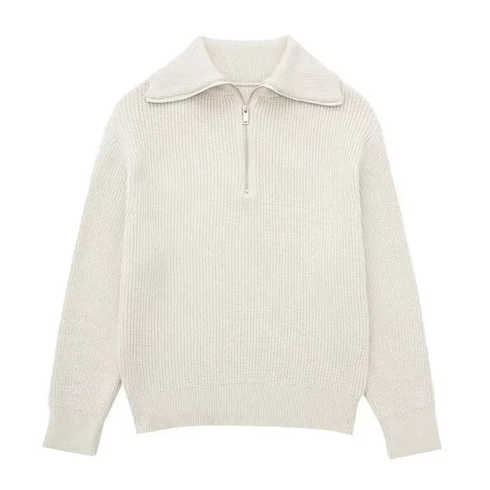 Sébastien - Pull Chic Rayé Col Montant