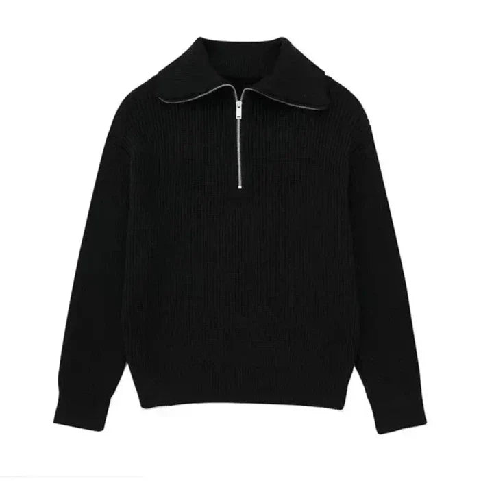 Sébastien - Pull Chic Rayé Col Montant