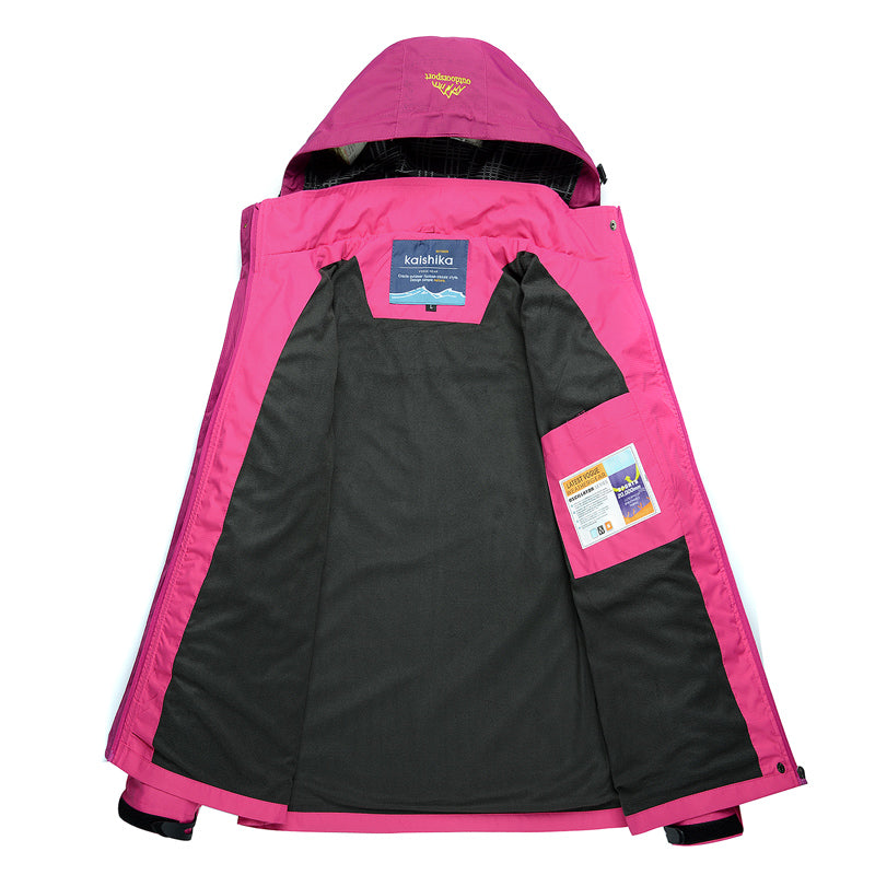 Nathalie - Veste Élégante Imperméable Capuche