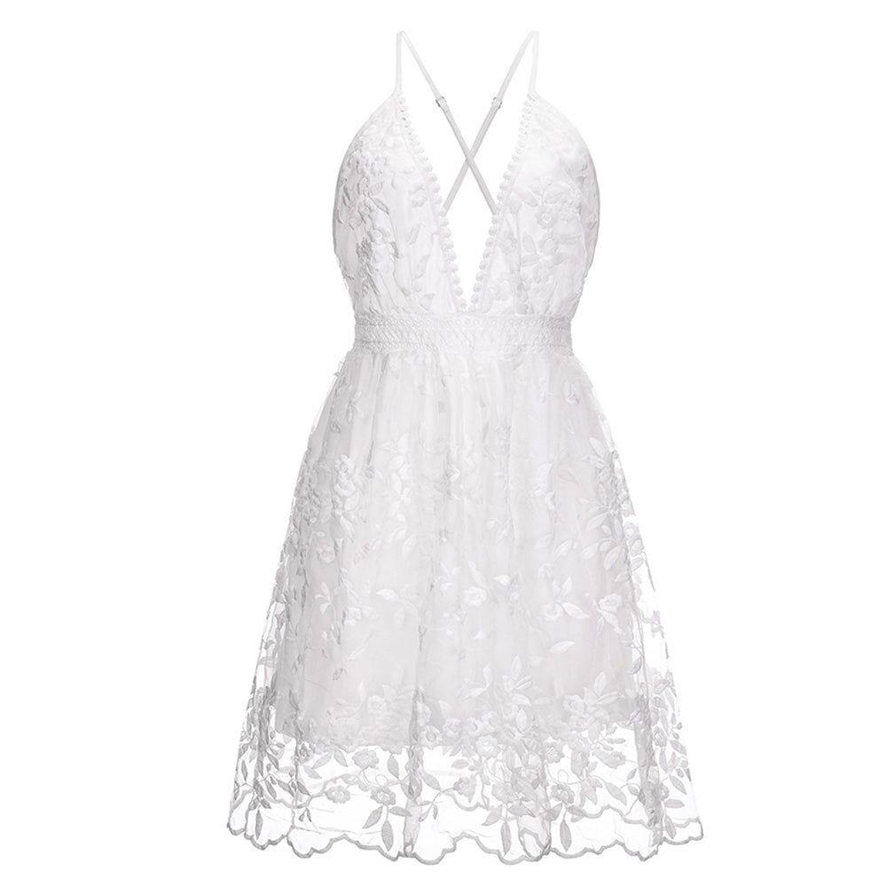 Velavie - Robe D'Été Brodée Au Style Bohème
