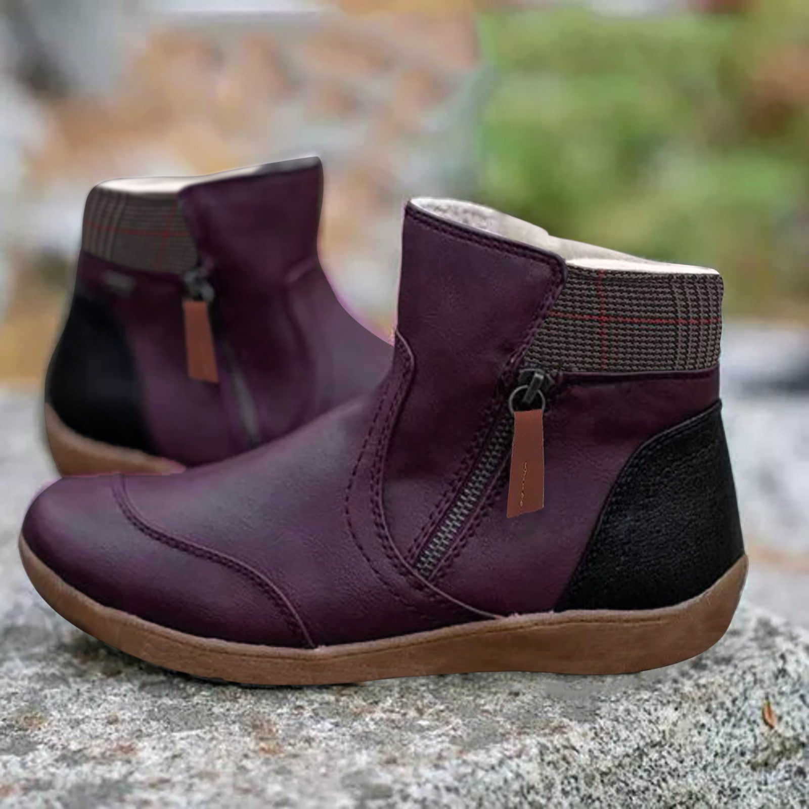 Eulalie - Bottines Orthopédiques - Imperméables, En Cuir Souple, Femme