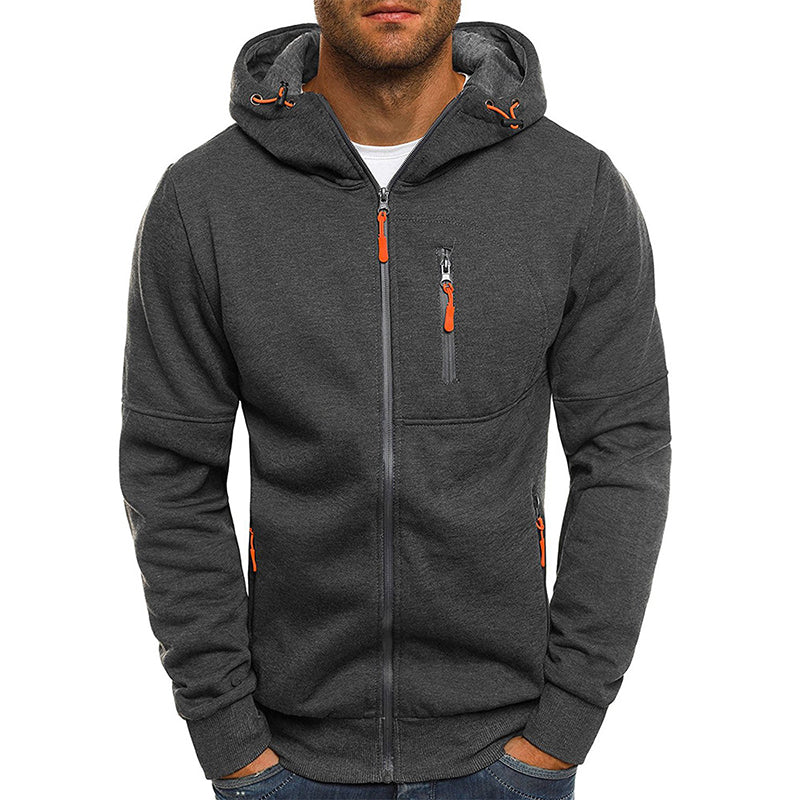 Sébastien - Hoodie Chic Zippé Poches