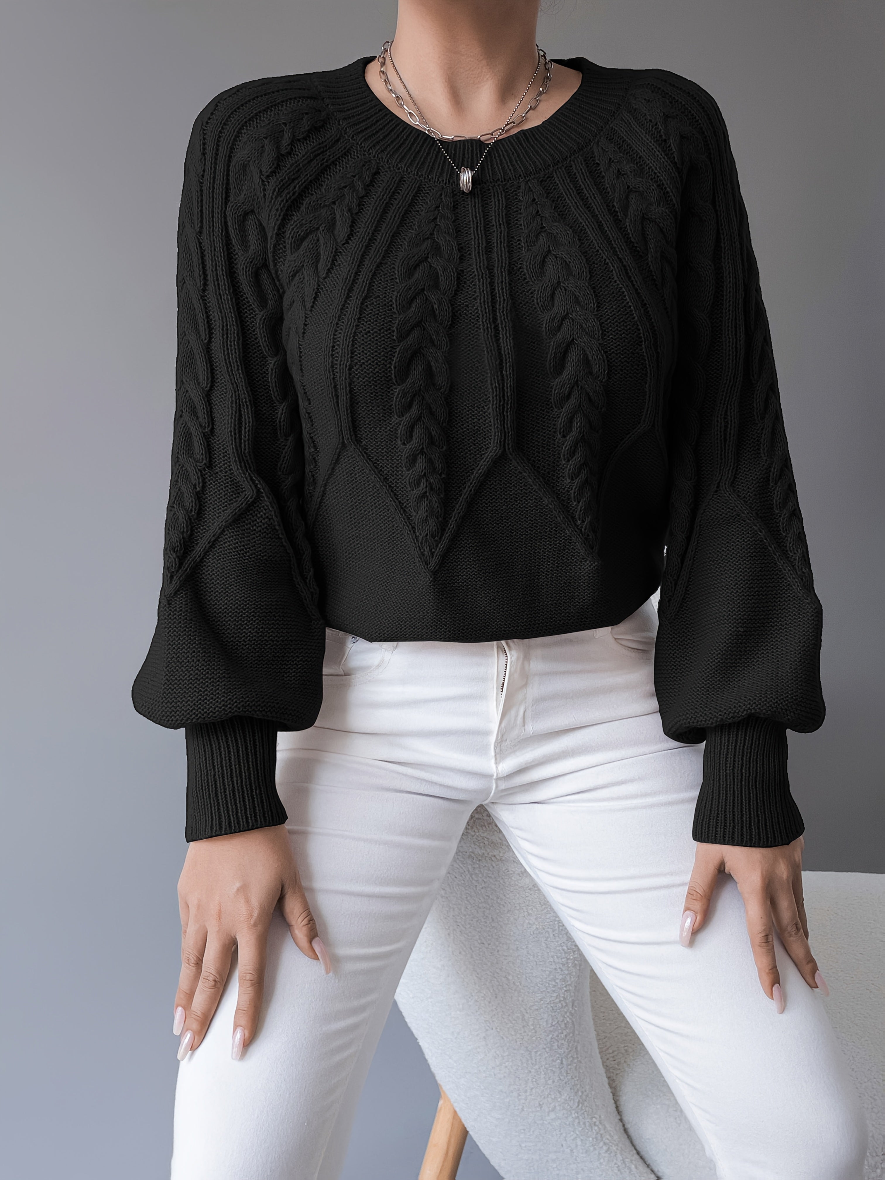 Chloé - Pull Flatteur Torsadé Col Rond