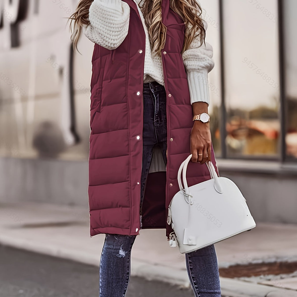Christine - Doudoune Chic Longue Sans Manches