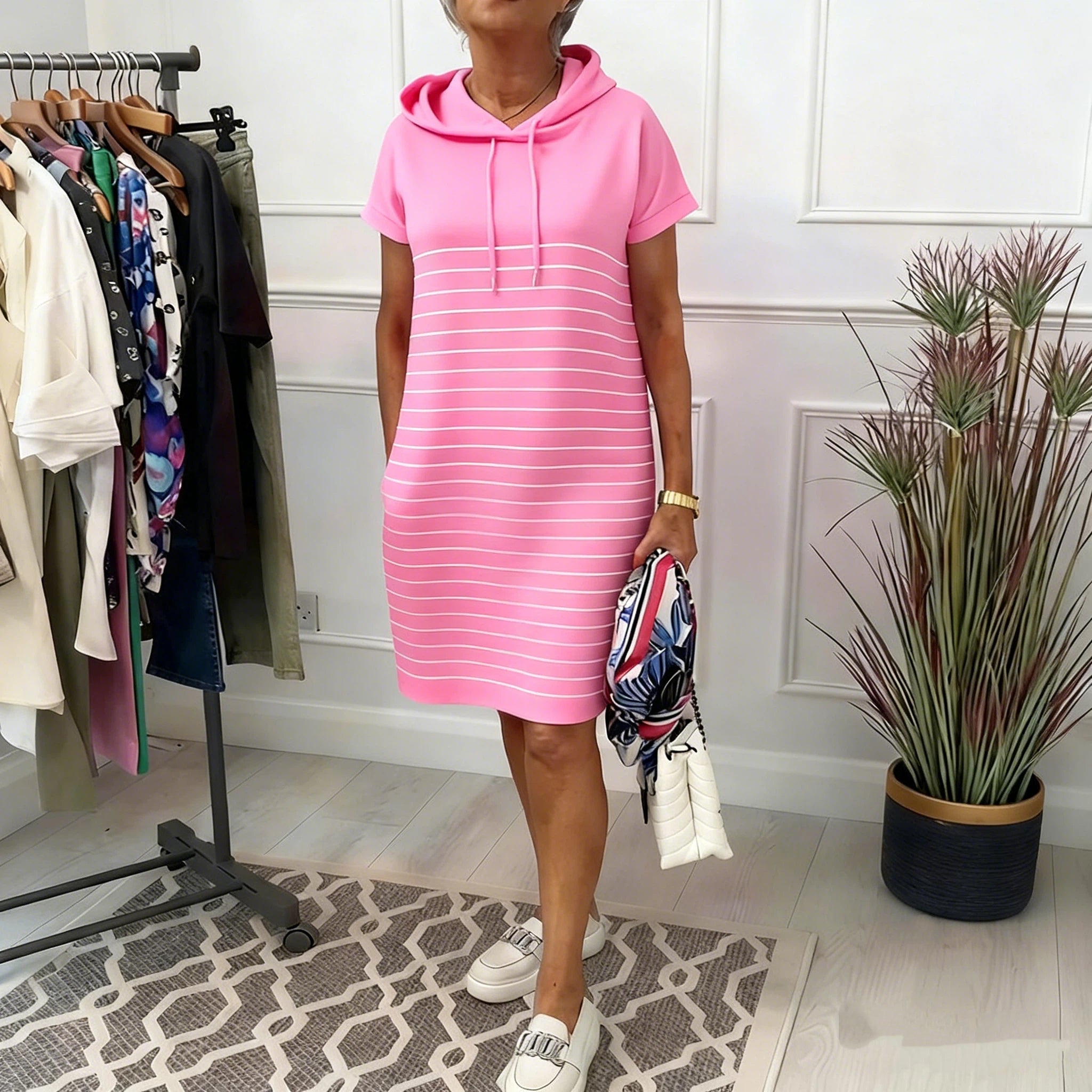 Mireille - Robe Sweat Femme à Capuche