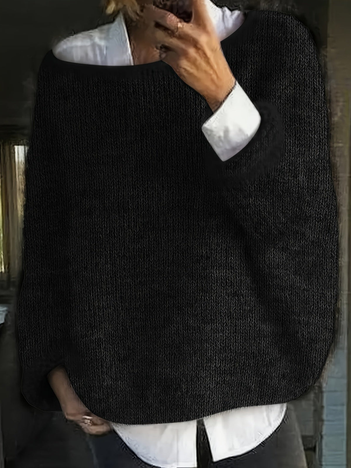 Sandrine - Pull Élégant Oversize Maille
