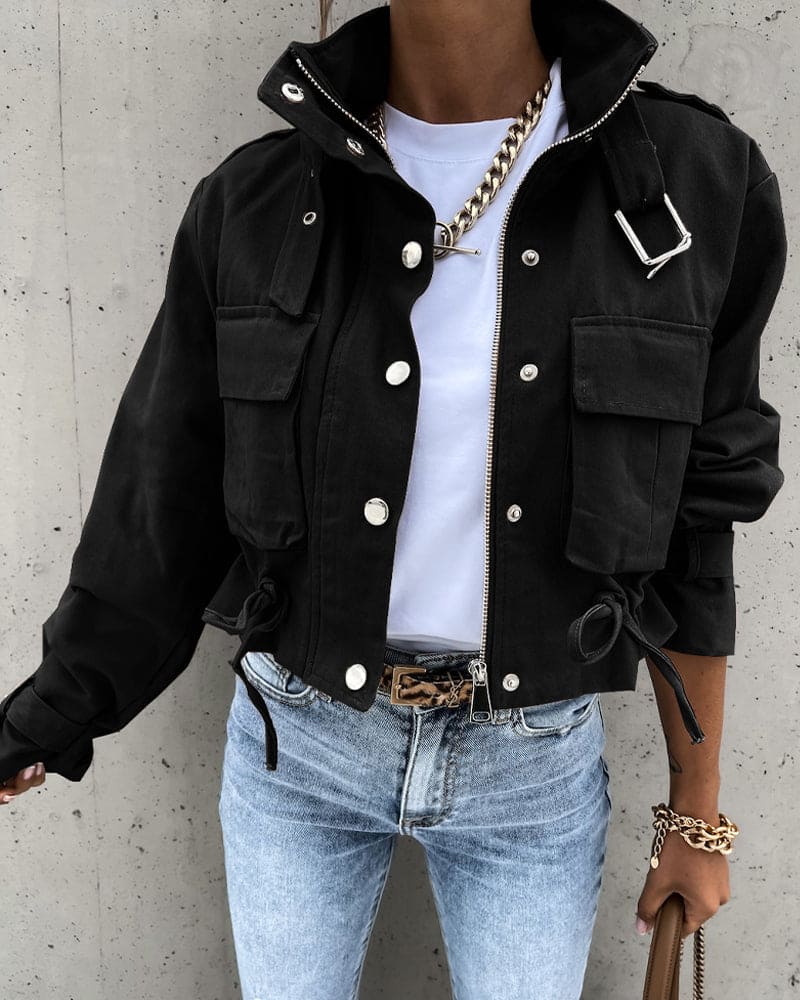 Rose - Veste style utilitaire femme