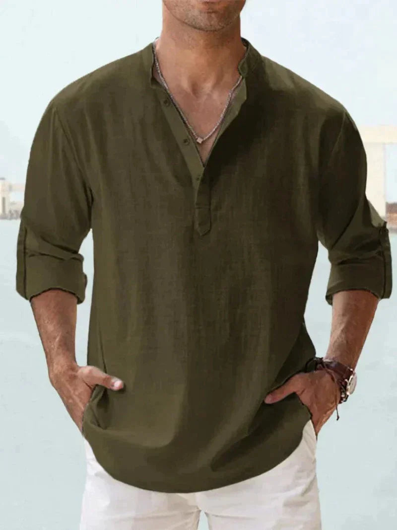 Lucas - Chemise Lin Casual Homme