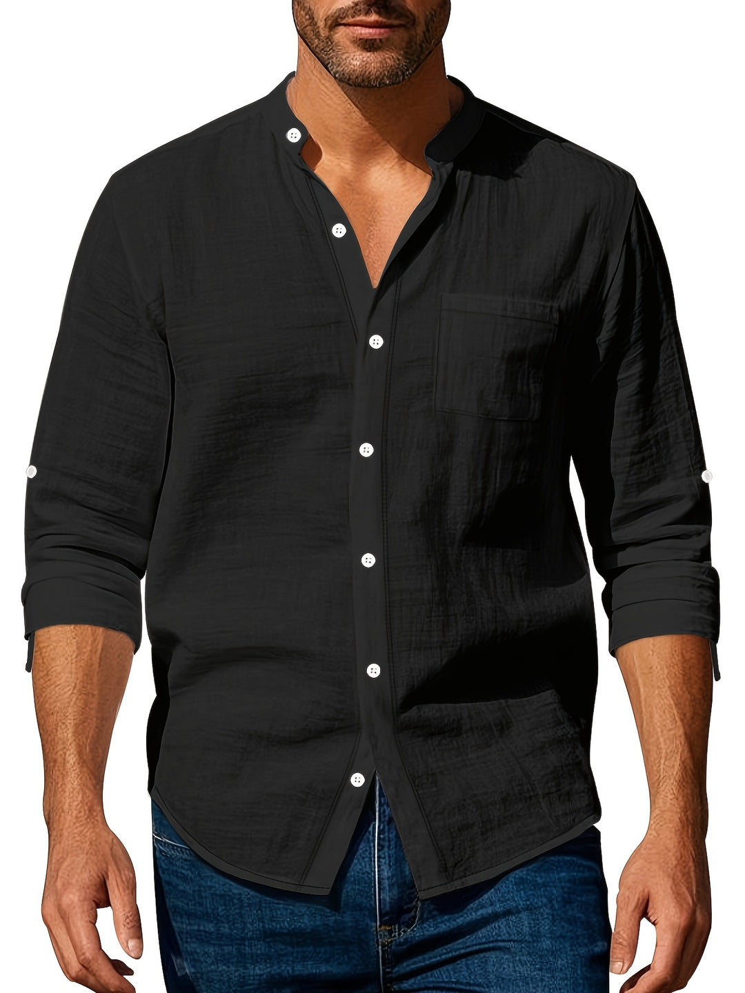 Antonio - Chemise Lin Casual Homme